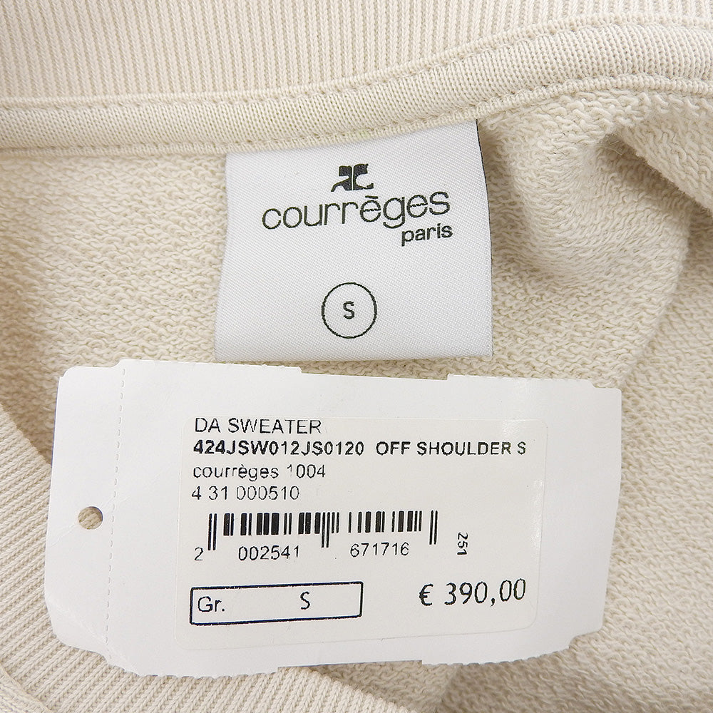 COURREGES クレージュ 未使用 クレージュ オフ ショルダー トップス レディース アイボリー S トップス