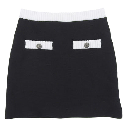 sheller シェリエ 美品 bijou button knit skirt 半身裙 女士 黑色 F SL191040521 半身裙