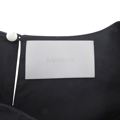MERLETTE マーレット フアナ ジュアナ プリーツスリーブ ティアードワンピース ワンピース レディース ブラック ワンピース