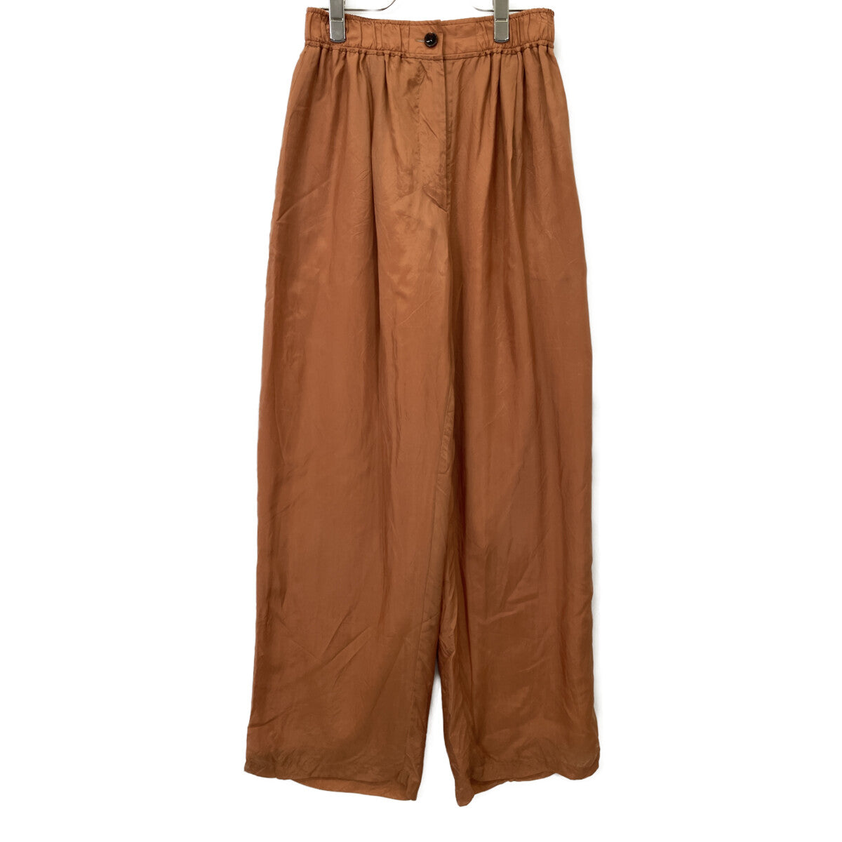 Orange Sheer Airy Pants Bottoms 2 Ladies