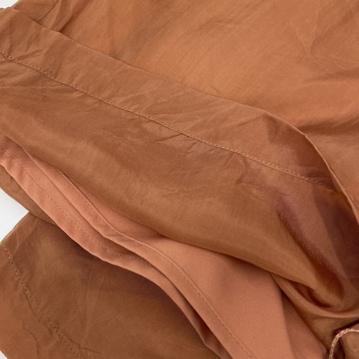 Orange Sheer Airy Pants Bottoms 2 Ladies