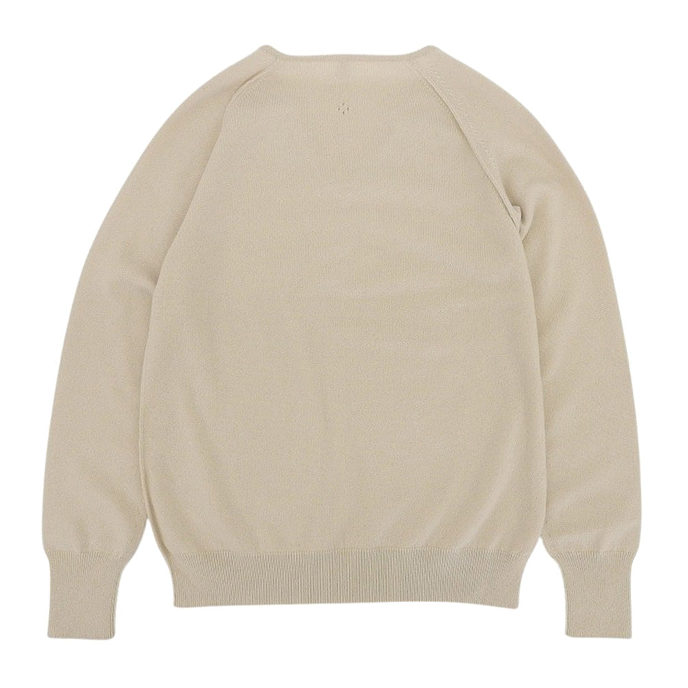 TOYOBOSHI Toyoboshi Like New Itoi ASAYO 100% Cashmere V-Neck Sweater Knit Women's Pale Beige 1 10IT-BC0001 Tops