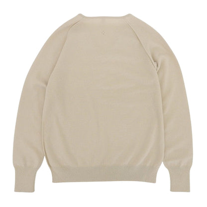 TOYOBOSHI Toyoboshi Like New Itoi ASAYO 100% Cashmere V-Neck Sweater Knit Women's Pale Beige 1 10IT-BC0001 Tops