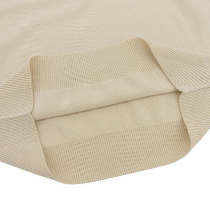 TOYOBOSHI Toyoboshi Like New Itoi ASAYO 100% Cashmere V-Neck Sweater Knit Women's Pale Beige 1 10IT-BC0001 Tops