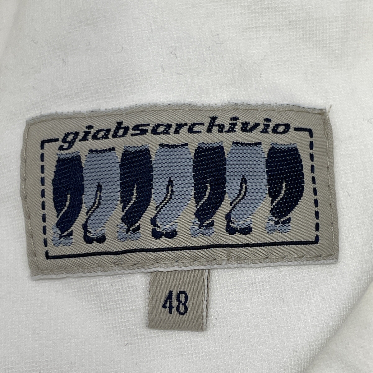 giab's ARCHIVIO ジャブスアルキヴィオ ホワイト PUCCI レーヨン混 ジップアップパーカー トップス