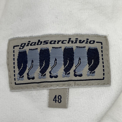 giab's ARCHIVIO ジャブスアルキヴィオ ホワイト PUCCI レーヨン混 ジップアップパーカー トップス