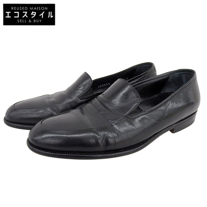 Cole Haan コールハーン Bragano レザー スリッポン シューズ メンズ ブラック 7 1/2 シューズ 7.5