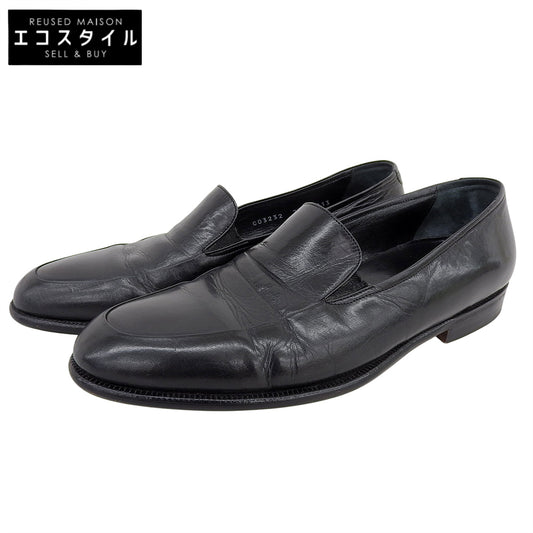 Cole Haan コールハーン Bragano レザー スリッポン シューズ メンズ ブラック 7 1/2 シューズ 7.5