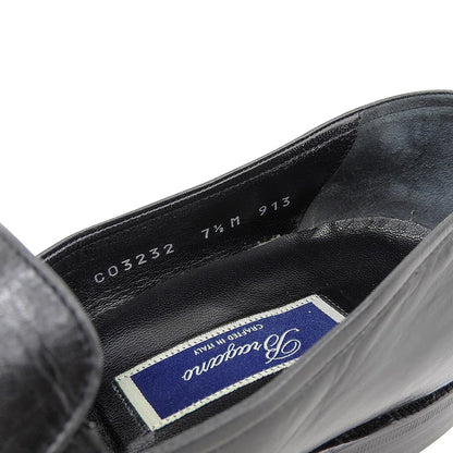 Cole Haan コールハーン Bragano レザー スリッポン シューズ メンズ ブラック 7 1/2 シューズ 7.5