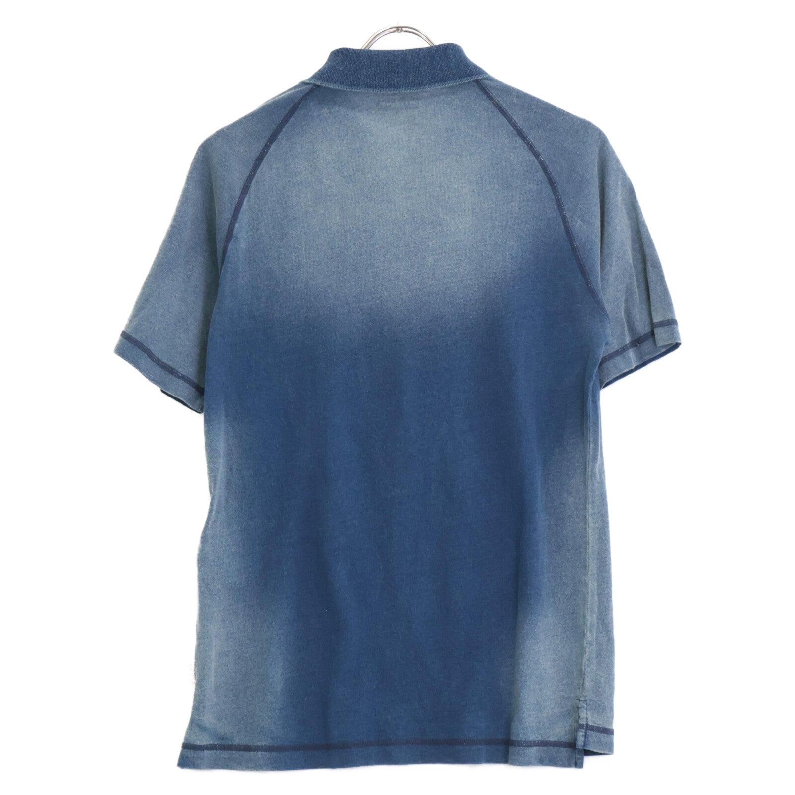 DIESEL T-RASMITH Blue Color Stitch Polo Shirt Tops