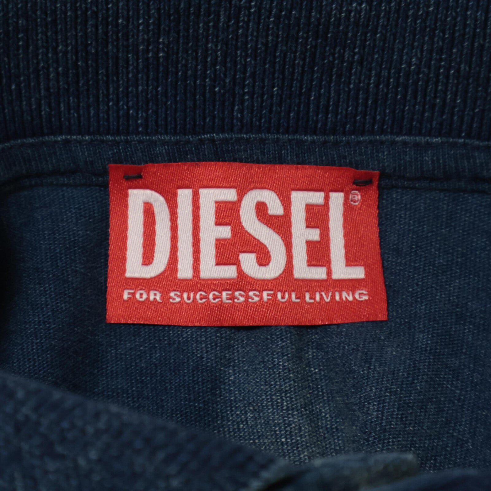 DIESEL ディーゼル T-RASMITH ブルー カラー ステッチ ポロシャツ トップス