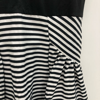 BORDERS at BALCONY BD2011P-2K-04 Black T-shirt Tuck Border Dress