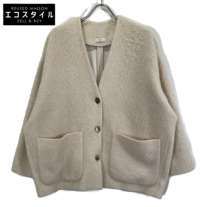 yori ヨリ YR2125-098AW-6 ピンク モヘア混 シャギー コート ジャケット