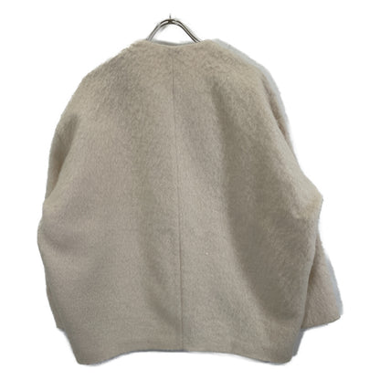 yori yori YR2125-098AW-6 pink mohair-blend shaggy coat jacket