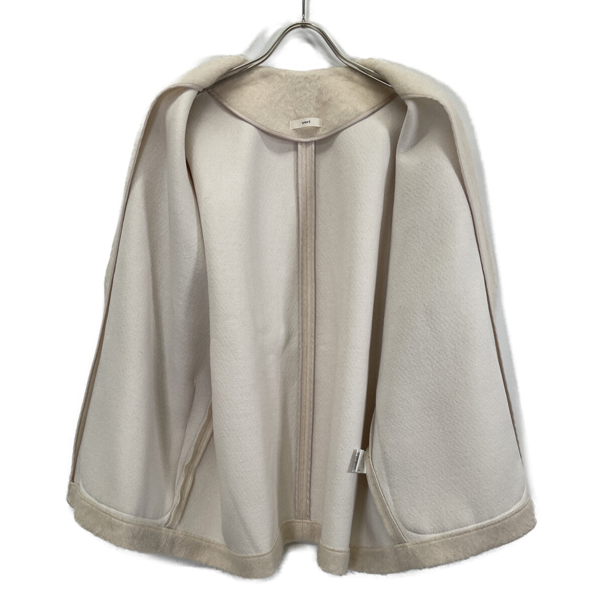 yori ヨリ YR2125-098AW-6 ピンク モヘア混 シャギー コート ジャケット