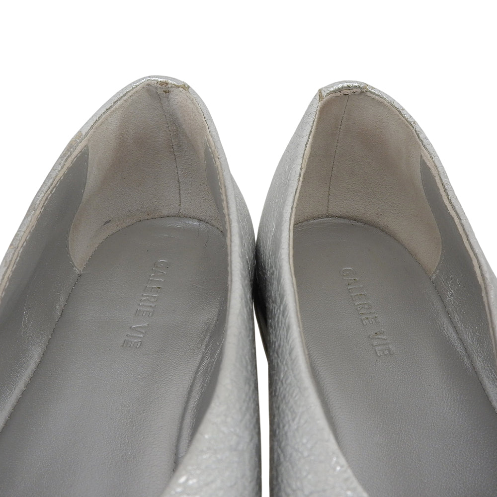 GALERIE VIE ギャルリーヴィー LAUREL カバードスリッポン シューズ レディース シルバー 36 シューズ 36