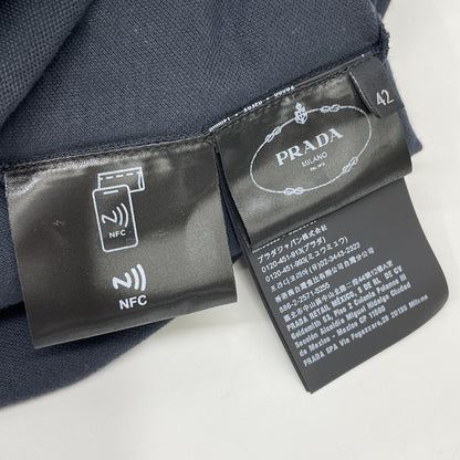 PRADA 23 Navy Triangle Logo Dress