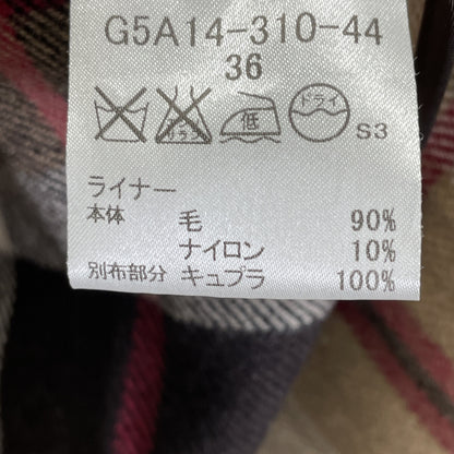 MACKINTOSH LONDON 马金托什伦敦 G5A14-310-44 米色 格纹 带内衬 风衣 外套 36 女士