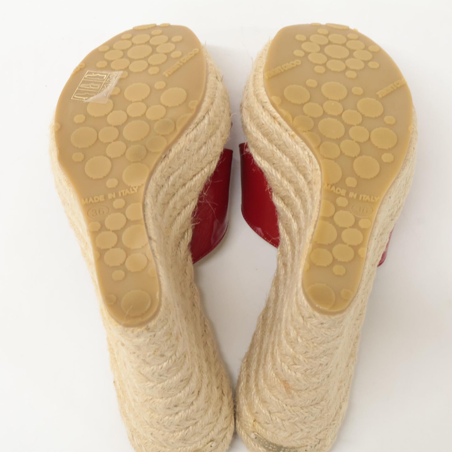 JIMMY CHOO 【New condition】Patent Wedge Sole Shoes