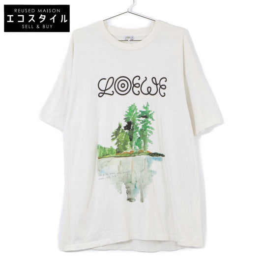 LOEWE 罗意威 H6299981PC 18AW Logo 湖畔 T恤 上衣