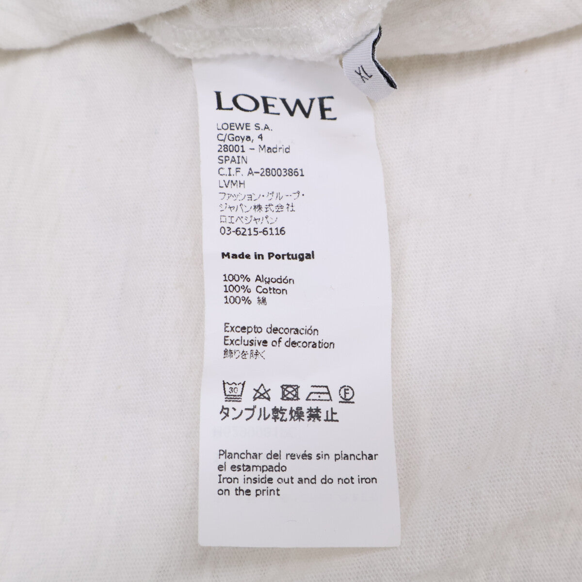LOEWE H6299981PC 18AW Logo Lakeside T-Shirt Top