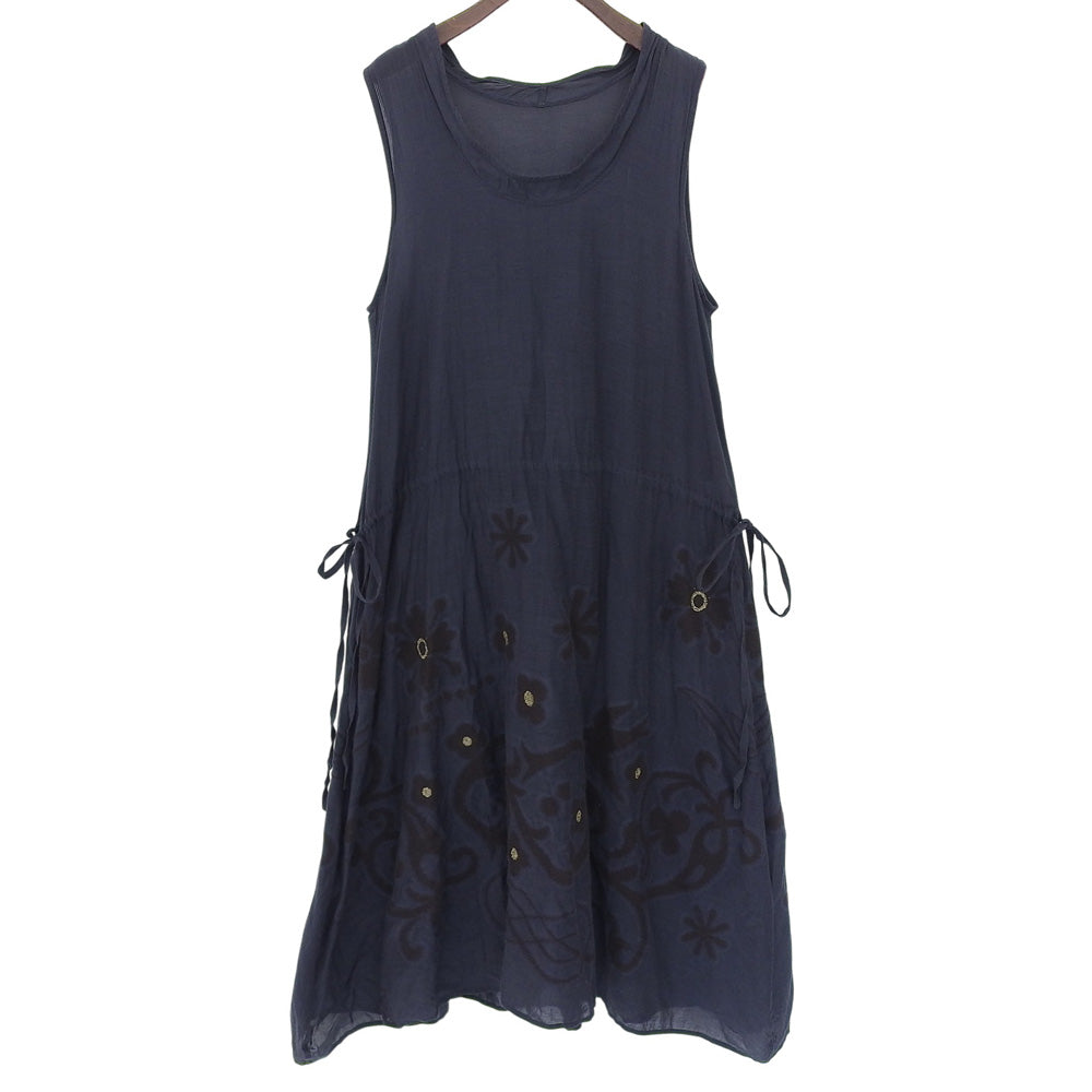 Haat Heart Floral Sleeveless Dress Women's Navy 2 HA71FH646 Dress