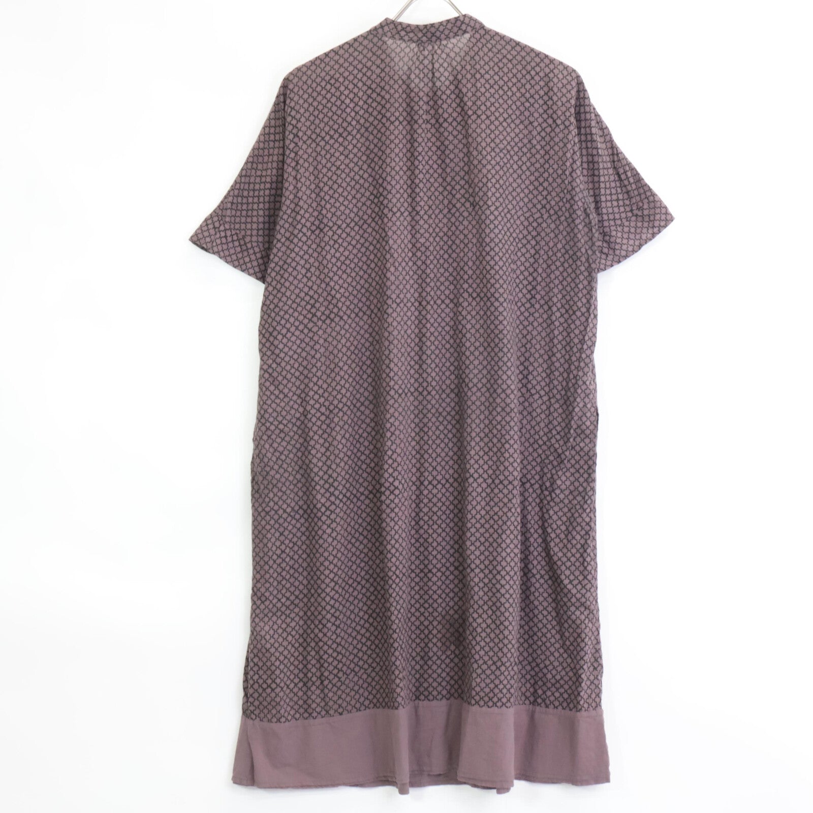 Haat HA22FH511 Brown All-over Print Short Sleeve Dress