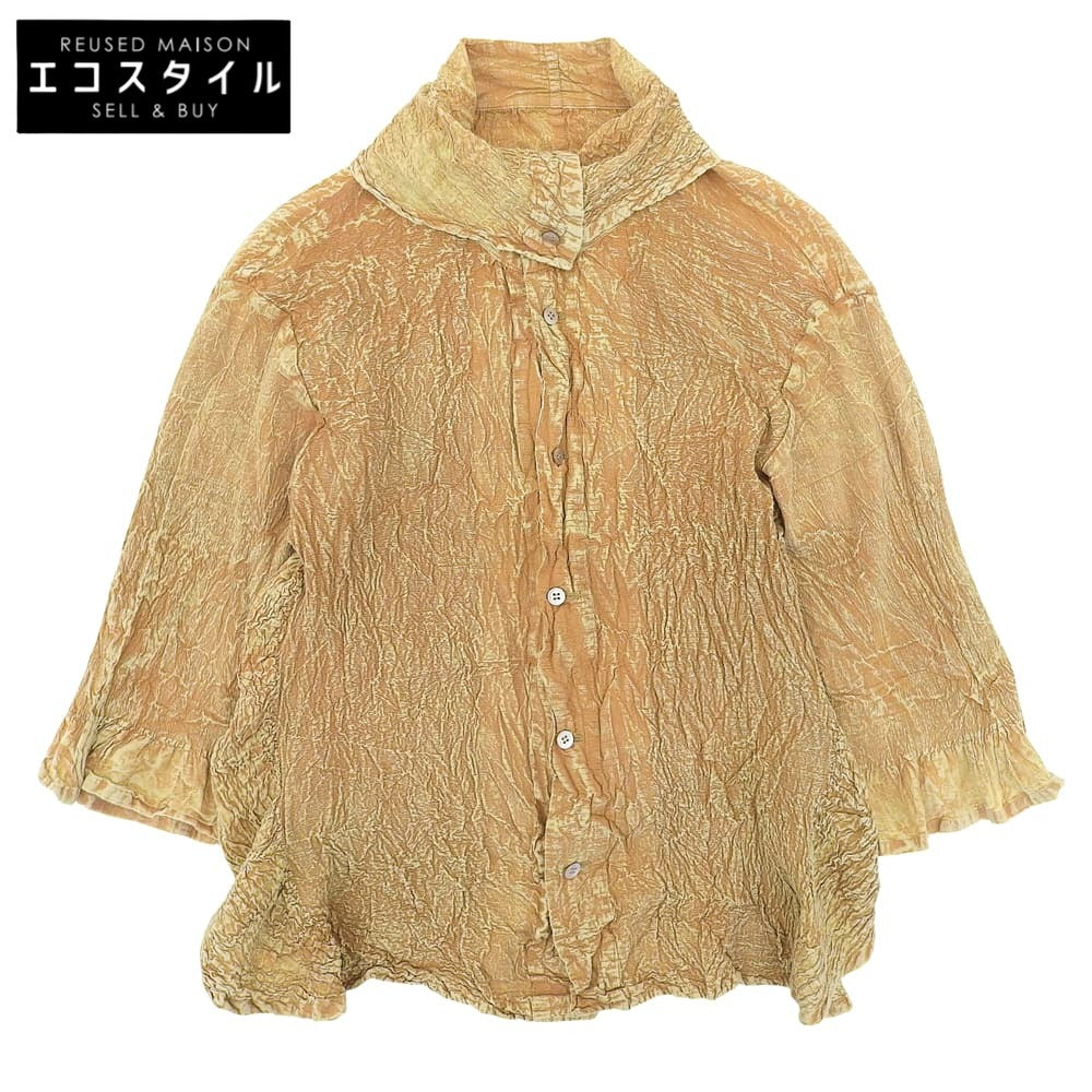 美品 扎染 高领 衬衫 上衣 女士 黄色 2 HA31FJ526 上衣 2 女士