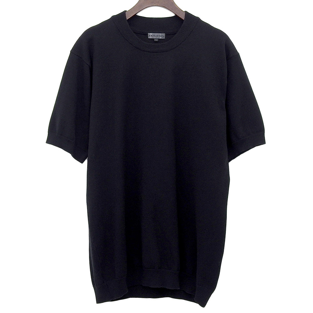 HILTON Hilton Excellent Condition Crew Neck Short Sleeve Knit Top Men's Black L 652036 Tops