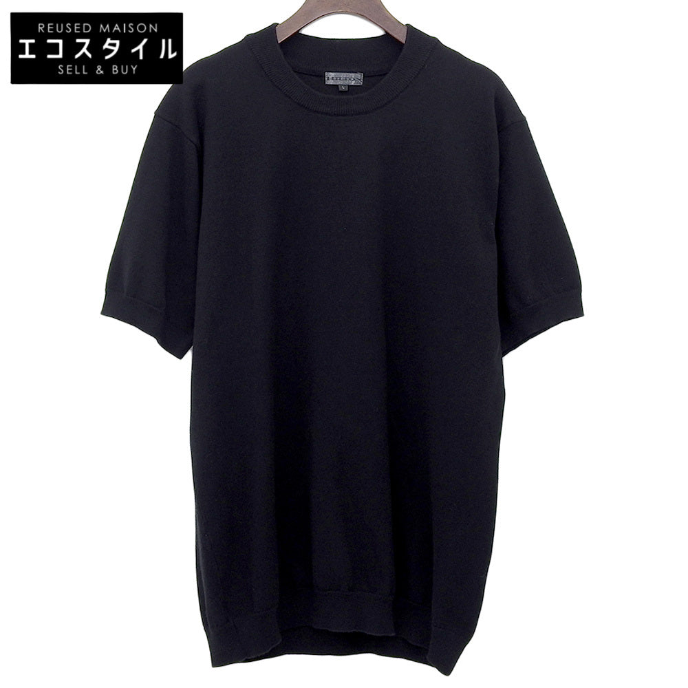 HILTON Hilton Excellent Condition Crew Neck Short Sleeve Knit Top Men's Black L 652036 Tops