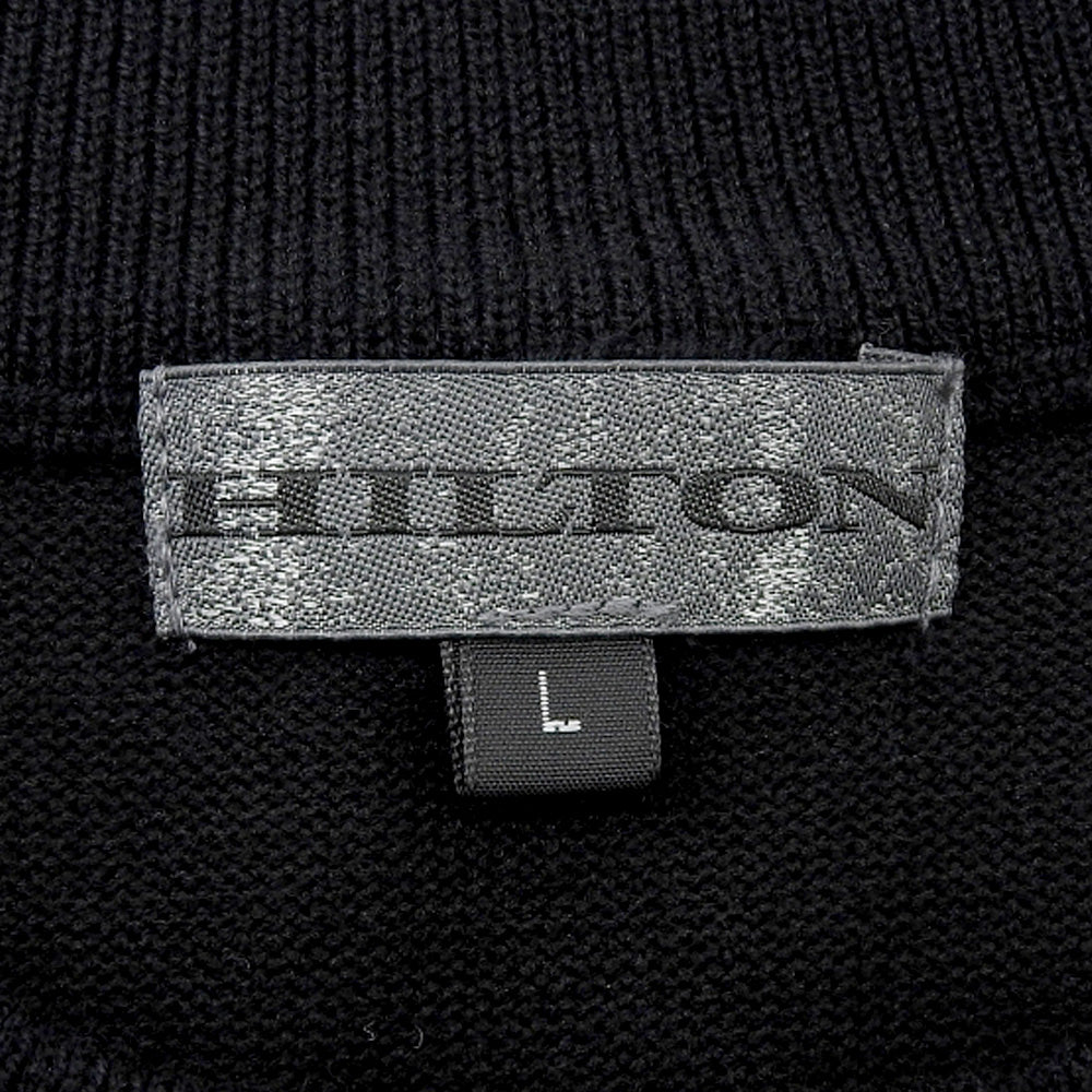 HILTON Hilton Excellent Condition Crew Neck Short Sleeve Knit Top Men's Black L 652036 Tops