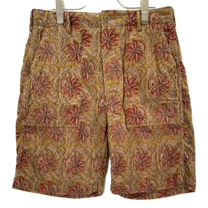 Engineered Garments Beige 25SS Fatigue Shorts Floral Print Corduroy Bottoms