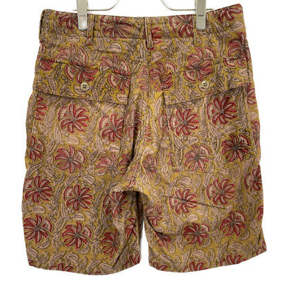 Engineered Garments Beige 25SS Fatigue Shorts Floral Print Corduroy Bottoms