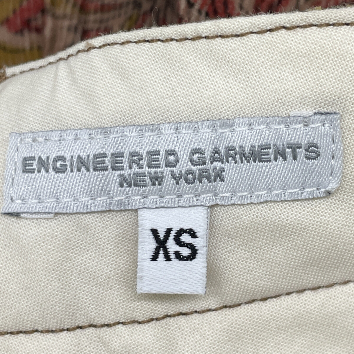 Engineered Garments Beige 25SS Fatigue Shorts Floral Print Corduroy Bottoms