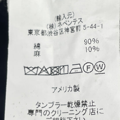 Engineered Garments 工程丹宁 Engineered Garments 海军蓝 25SS 棉麻斜纹短裤 QT162 下装