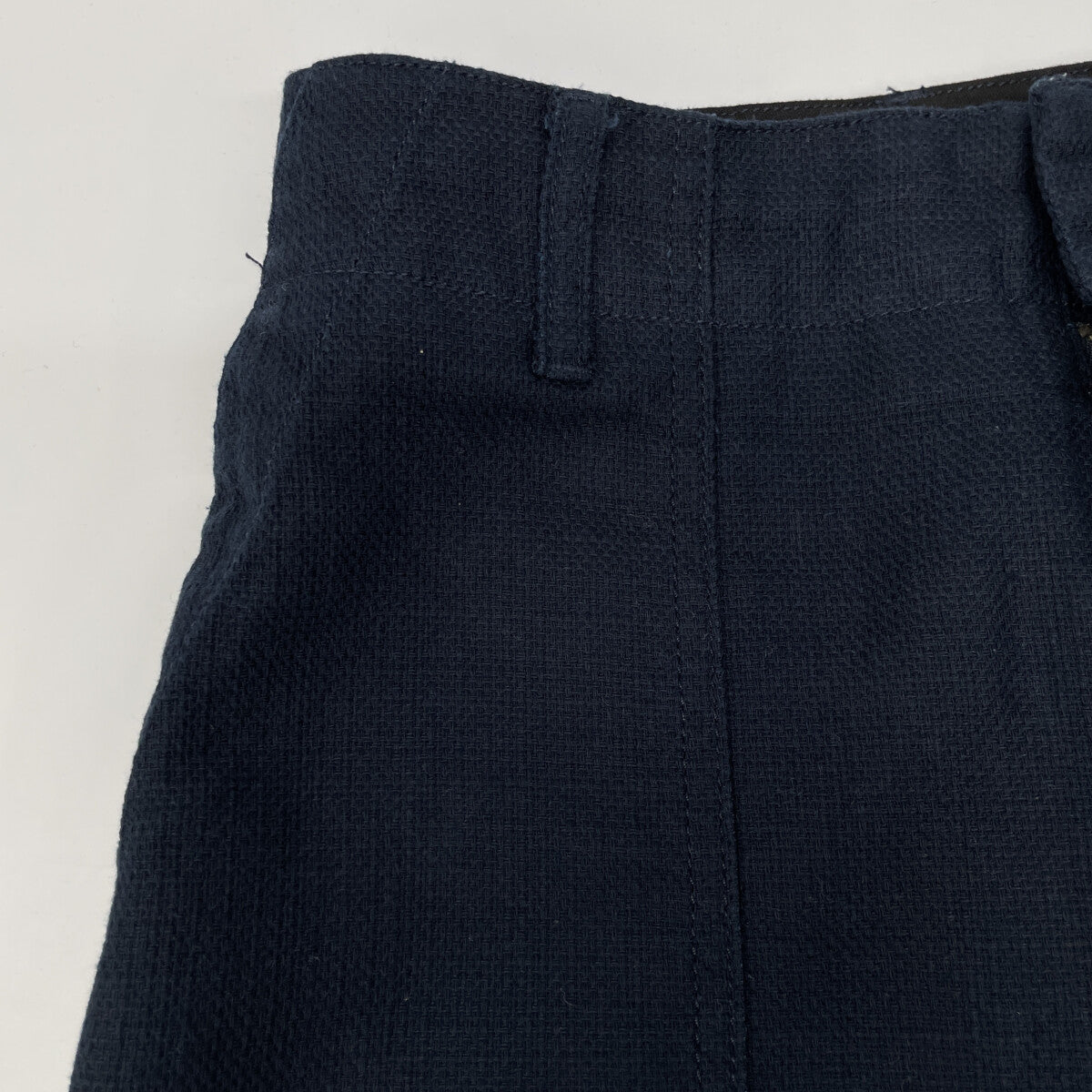Engineered Garments 工程丹宁 Engineered Garments 海军蓝 25SS 棉麻斜纹短裤 QT162 下装