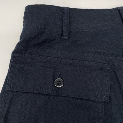 Engineered Garments 工程丹宁 Engineered Garments 海军蓝 25SS 棉麻斜纹短裤 QT162 下装