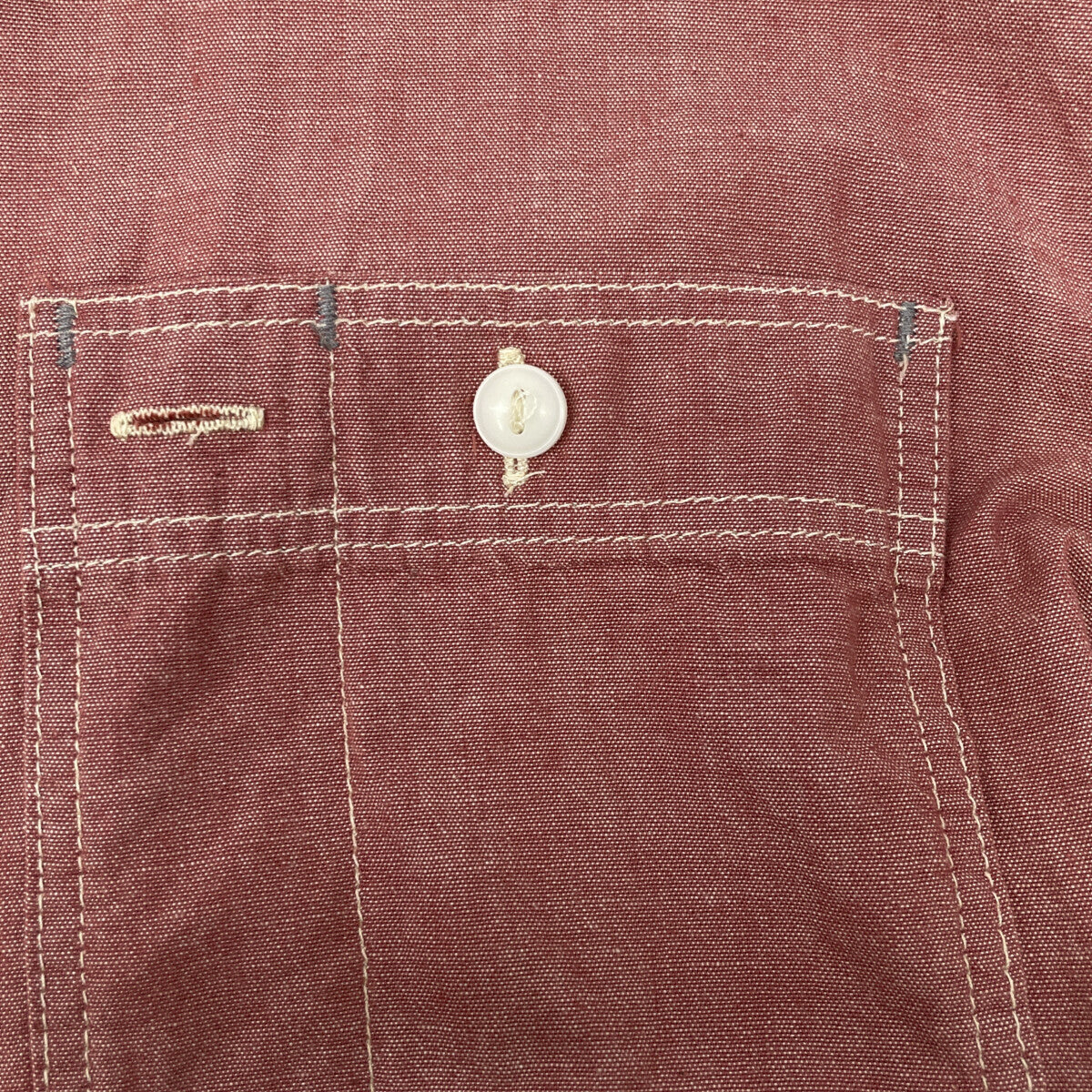 RRL ダブルアールエル レッド 25SS セルヴィッジディテール シャンブレー ワークシャツ トップス