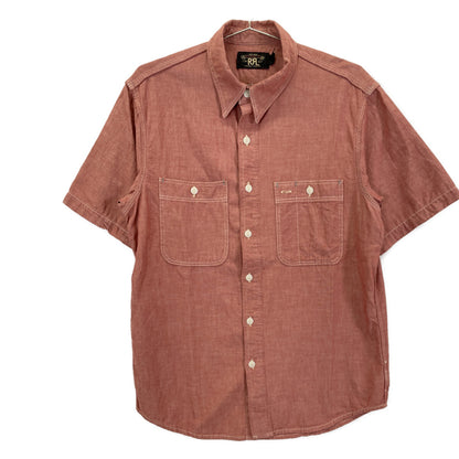 RRL 双R标 红色 25SS 赤耳细节 青年布 工装衬衫 上衣