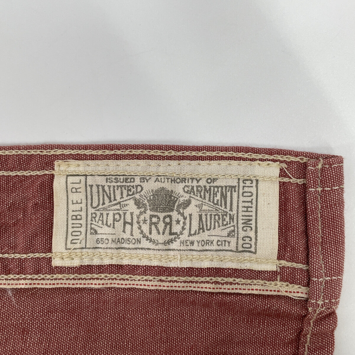 RRL 双R标 红色 25SS 赤耳细节 青年布 工装衬衫 上衣