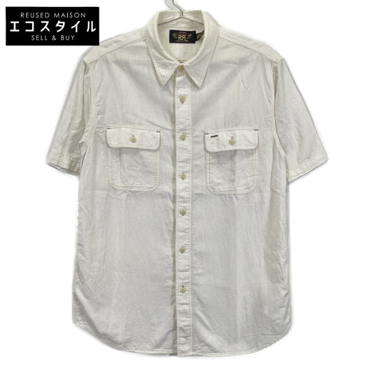 RRL ダブルアールエル ホワイト 25SS セルヴィッジディテール シャンブレー ワークシャツ トップス
