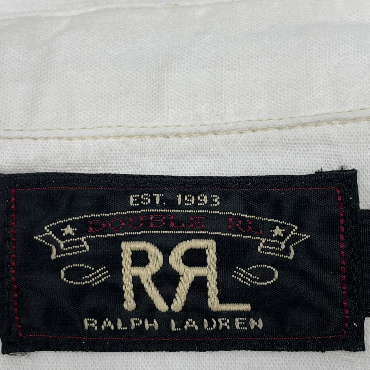 RRL Double RL White 25SS Selvedge Detail Chambray Work Shirt Top