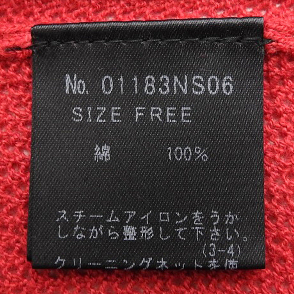 美品 WOLF 编织 网眼套头衫 上衣 女士 红色 均码 01183NS06 上衣 均码 女士
