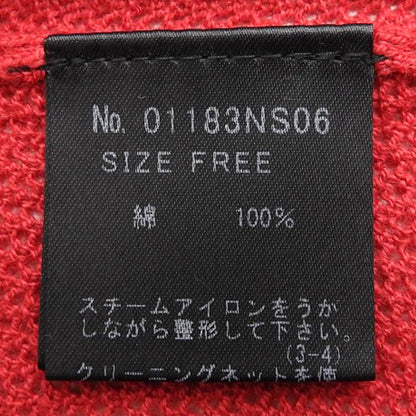 美品 WOLF 编织 网眼套头衫 上衣 女士 红色 均码 01183NS06 上衣 均码 女士