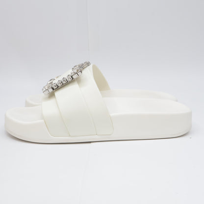 Sergio Rossi 塞乔罗西 SR JELLY 010 宝石搭扣 水晶拖鞋