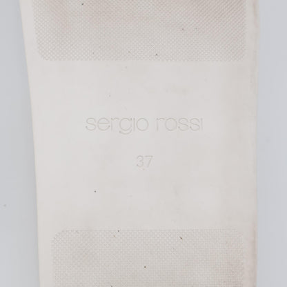 Sergio Rossi SR JELLY 010 Jewel Buckle Crystal Slide Sandals Shoes