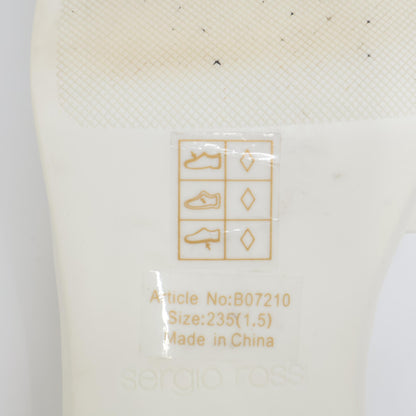 Sergio Rossi 塞乔罗西 SR JELLY 040 水晶方扣方头鞋
