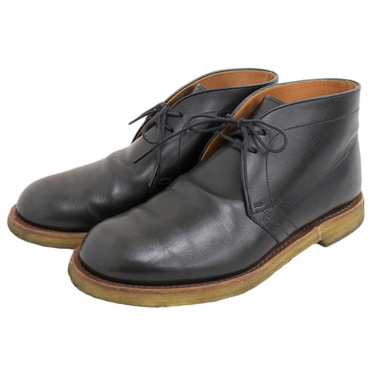 Leather Chukka Boots Women's Black 24 F-100 Shoes 24 Women's