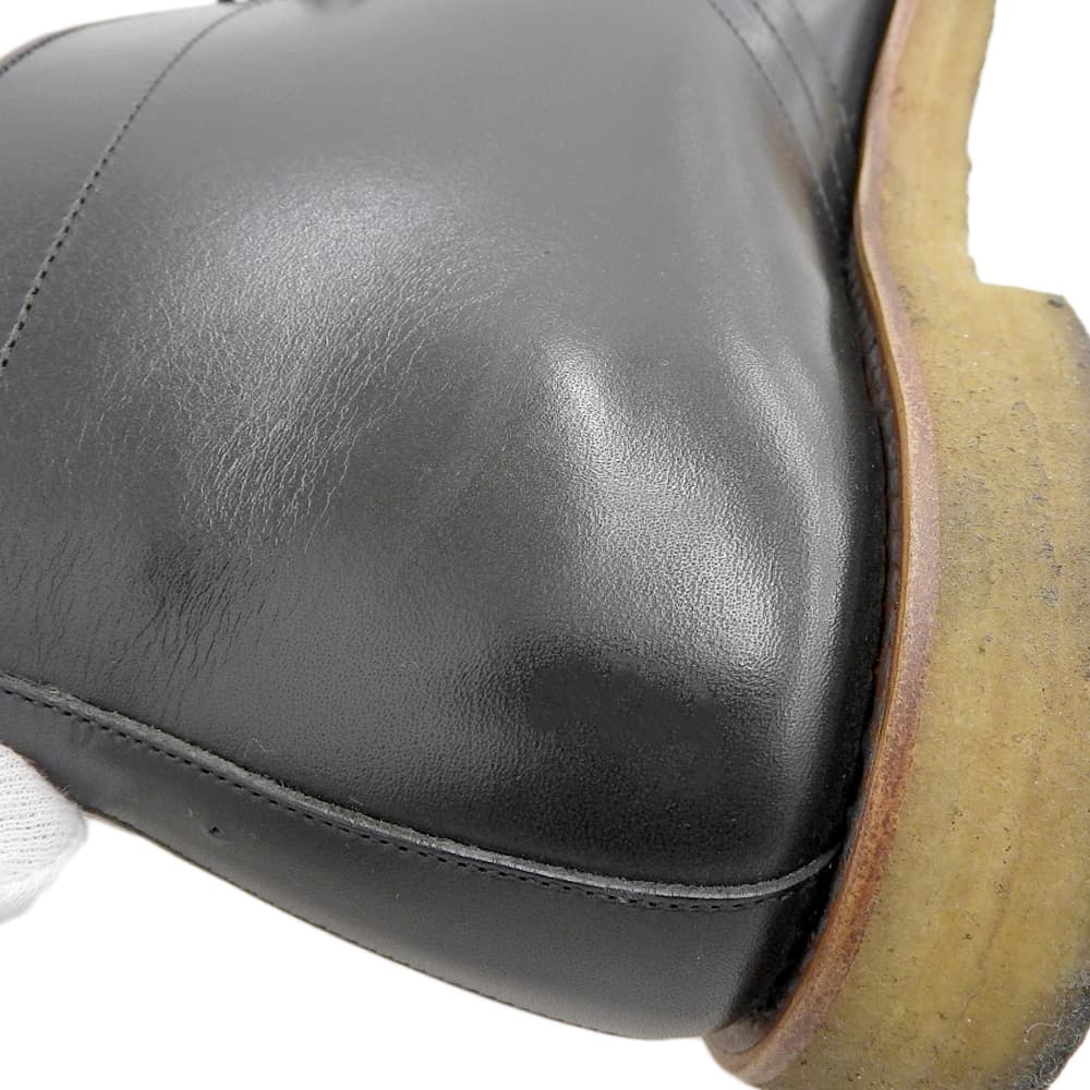Leather Chukka Boots Women's Black 24 F-100 Shoes 24 Women's