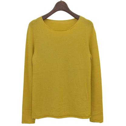 Like New Itoiori CHAUSU Sweater Tops Women's Cashmere 100% Yellow 1 13IT-AC6001 Tops 1 Women's